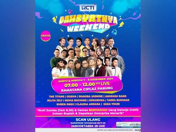 Geisha hingga The Titans Siap Hibur Warga Parung di Dahsyatnya Weekend 