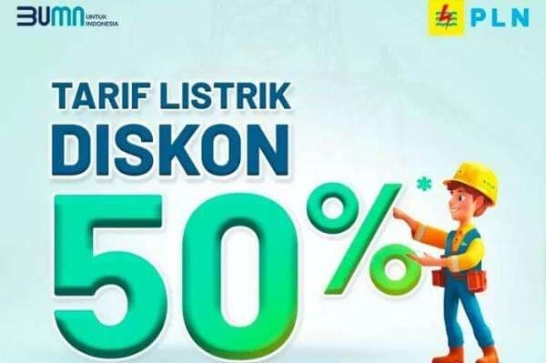 Diskon Listrik PLN 50 Persen Berlaku Mulai Hari Ini, Begini Cara Dapatnya