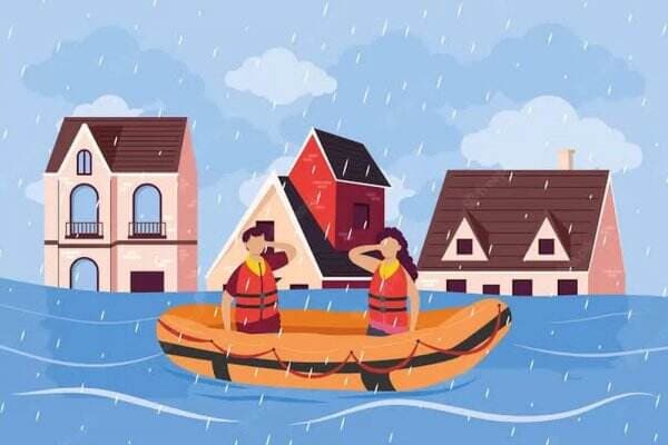 Diguyur Hujan Deras, Banjir hingga 120 Cm Rendam Enam RT di Jakarta