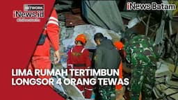 Lima Rumah Tertimbun Longsor 4 Orang Tewas