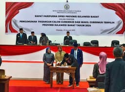 DPRD Sulbar Resmi Umumkan SDK-JSM Sebagai Gubernur dan Wakil Gubernur Terpilih