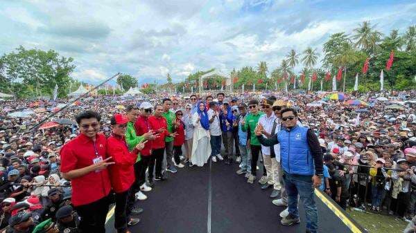 Kampanye Akbar Bersama Soneta Rhoma Irama, 30 Ribuan Massa Tumpah di Wonomulyo Polman