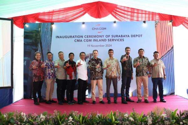 Resmikan Depo Baru di Surabaya, CMA CGM Perluas Jaringan Logistik di Indonesia