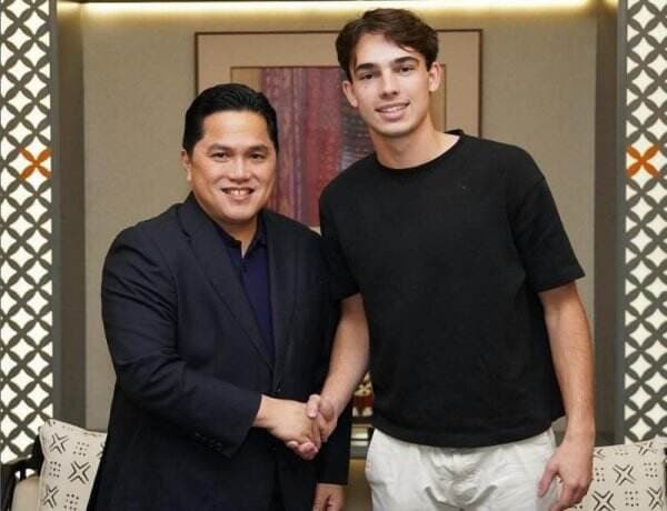 Erick Thohir Pamer Foto Salaman dengan Tim Geypens dan Dion Markx, Timnas Indonesia U-20 Bakal Makin Kuat