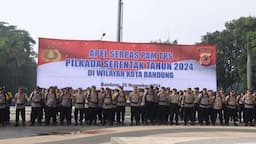 Ribuan Polisi Amankan Pemungutan Suara Pilkada 2024 di Bandung, Waspadai Banjir