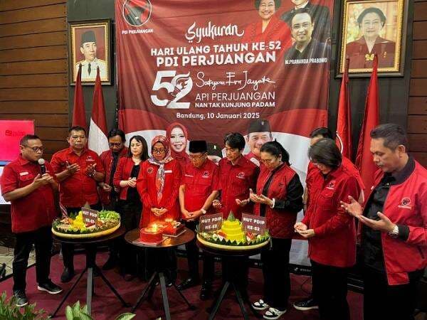 PDIP Jabar Gelar Peringatan HUT ke-52 Secara Sederhana