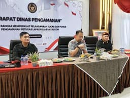 Rapat Pengamanan Lapas Cilegon, Fokus pada Integritas dan Kolaborasi Tim