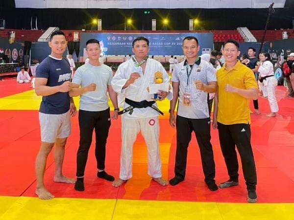 Anggota Polres Kebumen Polda Jateng Bripda Rizal Tampil Oke di Kejurnas Judo KSAD Cup XV 2024