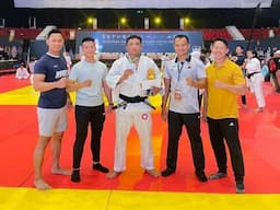 Anggota Polres Kebumen Polda Jateng Bripda Rizal Tampil Oke di Kejurnas Judo KSAD Cup XV 2024