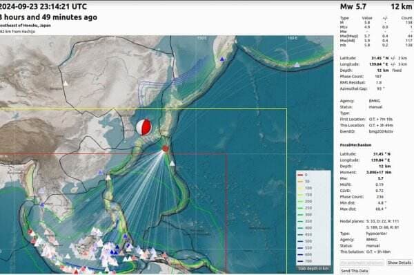 Gempa M5,7 Guncang Jepang, BMKG: Tidak Berpotensi Tsunami di Laut Indonesia