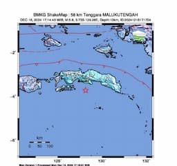 Breaking News! Gempa Besar M5,6 Guncang Maluku Tengah