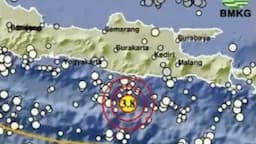 Gempa Terkini Magnitudo 3,8 Guncang Pacitan Jawa Timur