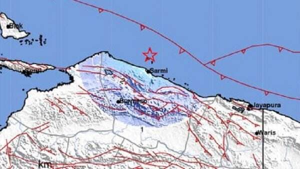 Gempa Hari Ini Magnitudo 4,7 Guncang Sarmi Papua