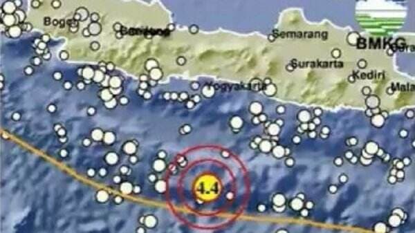 Gempa Terkini Magnitudo 4,4 Guncang Cilacap Jawa Tengah