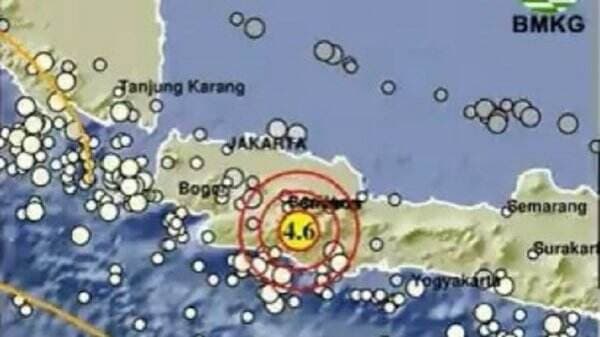 Gempa Hari Ini Magnitudo 4,6 Guncang Garut Jawa Barat, Berpusat di Darat