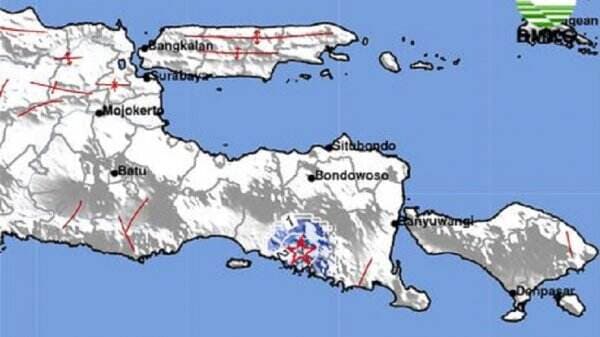 Gempa Terkini Magnitudo 3,5 Guncang Jember, Berpusat di Darat