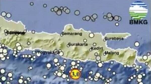 Gempa Hari Ini Magnitudo 3 Guncang Pacitan Jawa Timur