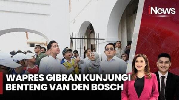 Gibran Kunjungi Benteng Van Den Bosch di Ngawi, Disambut Ratusan Pelajar SD