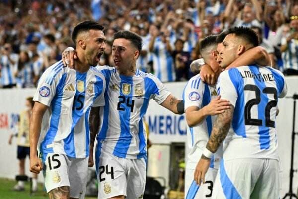 Hasil Babak Pertama Argentina vs Ekuador: Lisandro Martinez Bawa Tim Tango Unggul 1-0 di Babak Pertama