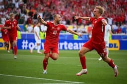 Hasil Babak Pertama Timnas Slovenia vs Timnas Denmark di Euro 2024: Christian Eriksen Bawa Tim Dinamit Unggul 1-0