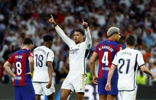 Hasil Real Madrid vs Barcelona di Liga Spanyol 2023-2024: Gol Telat Jude Bellingham Menangkan <i>Los Blancos</i>