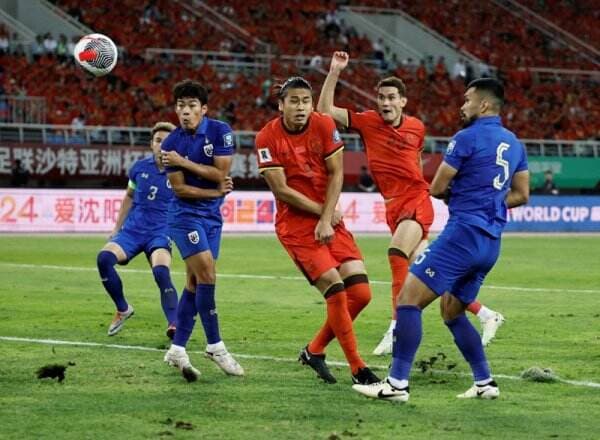 Hasil Timnas China vs Timnas Thailand di Kualifikasi Piala Dunia 2026 Zona Asia: Gajah Perang Tahan Tuan Rumah 1-1!