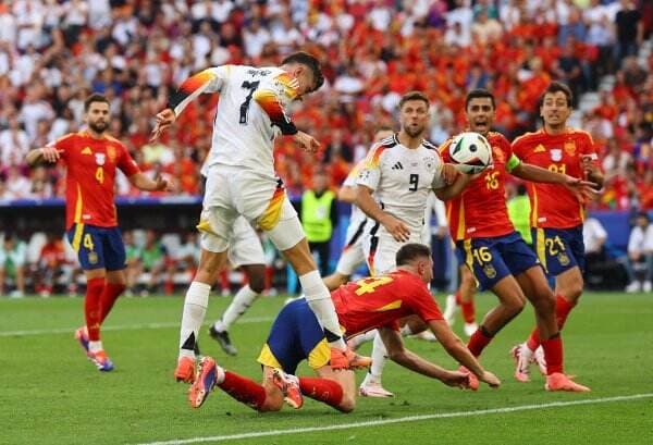 Hasil Timnas Spanyol vs Jerman di Perempatfinal Euro 2024: Gol Telat Florian Wirtz Buat Kedudukan 1-1, Laga Lanjut ke Extra Time