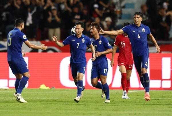 Hasil Timnas Thailand vs Timnas Singapura di Kualifikasi Piala Dunia 2026 Zona Asia: Menang 3-1, Gajah Perang Gagal Lolos!