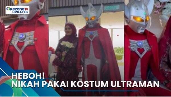 Heboh! Nikah Pakai Kostum Ultraman Taro, Informasi Selengkapnya di Okezone Update!