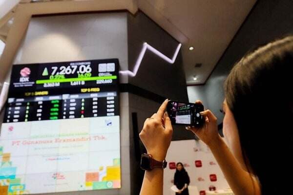 398 Saham Menguat, IHSG Hari Ini Ditutup Melesat ke 7.195