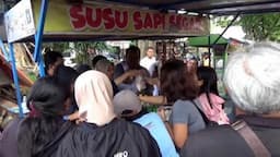 Dukung UMKM dan Peternak Susu Perah, Warga Salatiga Antusias Minum Susu Gratis