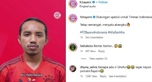 Viral Pemain Bayern Munchen Dukung Timnas Indonesia Libas Australia, Netizen Salah Fokus Ada Irfan Ghafur Viral Pemain Bayern Munchen Dukung Timnas Indonesia Libas Australia, Netizen Salah Fokus Ada Irfan Ghafur