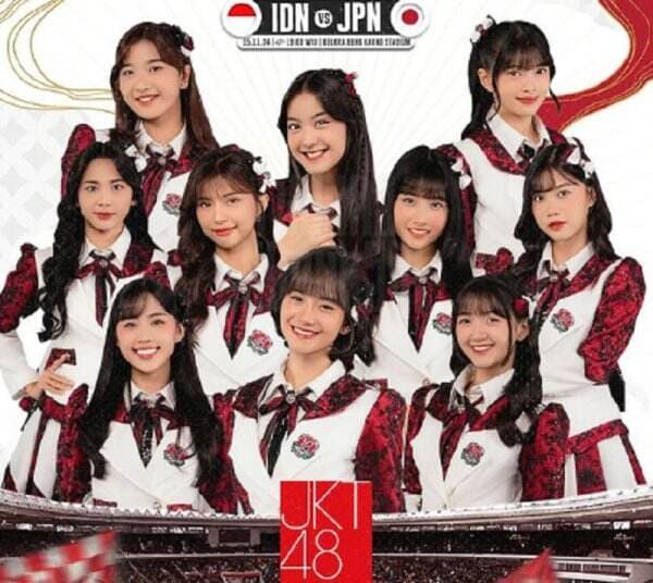 Wow, JKT48 Ramaikan Duel Timnas Indonesia Vs Jepang