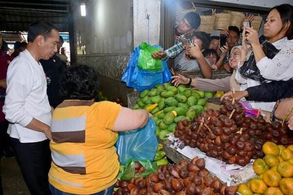 Jokowi Belanja ke Pasar Buah Berastagi: Beli Jeruk 5 Kg hingga Mangga 2 Kilogram