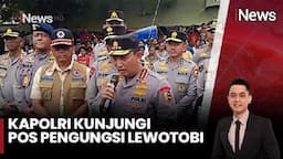 Momen Kapolri Temui Warga Korban Erupsi Gunung Lewotobi Laki-Laki di Pengungsian