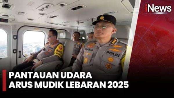 Momen Kapolri Pantau Arus Mudik Lebaran di Tol Japek Naik Helikopter Momen Kapolri Pantau Arus Mudik Lebaran di Tol Japek Naik Helikopter