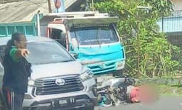 Kecelakaan di Sukabumi, 2 Pemotor Kritis usai Tabrak Truk