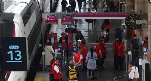 Kereta Api Cepat Prancis Diserang Jelang Pembukaan Olimpiade Paris 2024