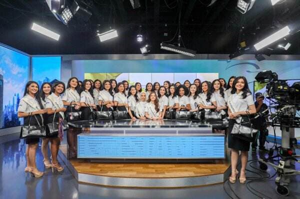 Keseruan Finalis Miss Indonesia Studio Tour di iNews Media Group