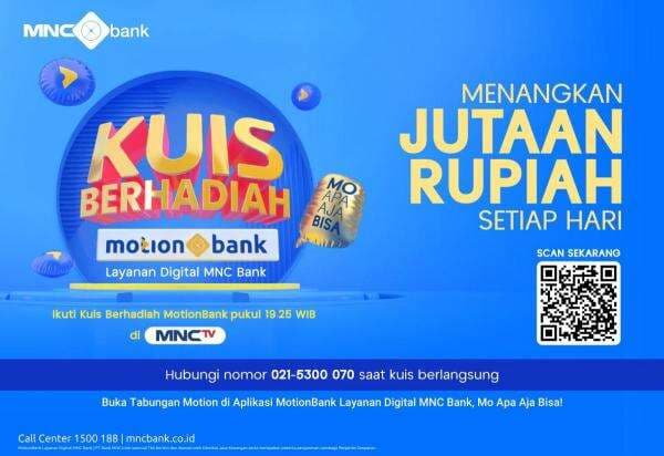 Raih Kesempatan Menang Jutaan Rupiah Setiap Hari di Kuis Berhadiah Motionbank! Raih Kesempatan Menang Jutaan Rupiah Setiap Hari di Kuis Berhadiah Motionbank!