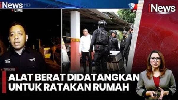 Ledakan Rumah Polisi di Mojokerto, Alat Berat Dikerahkan Cari Barang Bukti