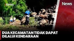 Detik-detik Longsor di Jalan Trans Selatan Bajawa, 2 Kecamatan di Ngada NTT Terisolasi