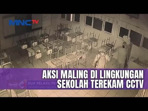 Kawanan Pencuri Gasak Rp130 Juta di Sekolah Madrasah, Aksi Terekam CCTV