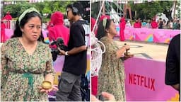 Viral Mbak Rara Pawang Hujan Lakukan Ritual di Acara Netflix, Netizen Salfok ke Mangkoknya!