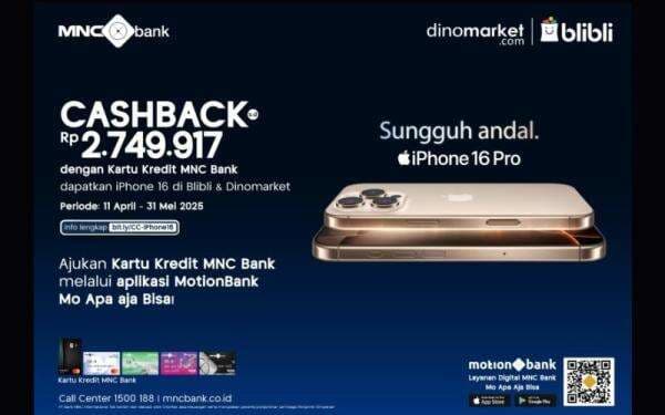 Segera Miliki iPhone 16, Raih Cashback Jutaan Rupiah dari MNC Bank! Segera Miliki iPhone 16, Raih Cashback Jutaan Rupiah dari MNC Bank!
