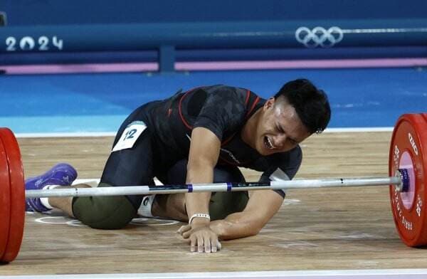 Momen Tangis Rizki Juniansyah Pecah saat Berhasil Kumandangkan Indonesia Raya di Olimpiade Paris 2024 