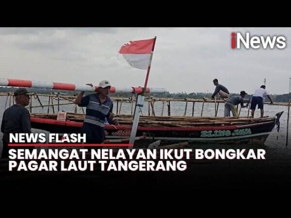 Semangat Nelayan Ikut Bongkar Pagar Laut di Tangerang: Habisin, Hancurkan, Sikat!