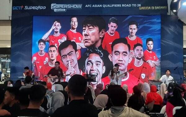 Aldi Taher hingga Ririn Dwi Ariyanti&nbsp;Meriahkan Nobar Timnas vs Australia yang Diselenggarakan RCTI+