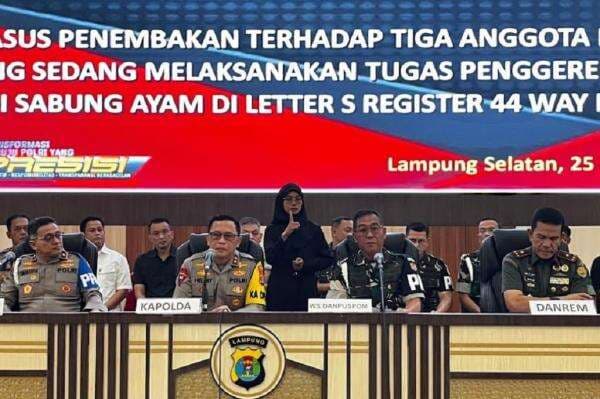 Oknum TNI Tersangka Penembak 3 Polisi di Lampung Diancam Penjara Seumur Hidup Oknum TNI Tersangka Penembak 3 Polisi di Lampung Diancam Penjara Seumur Hidup