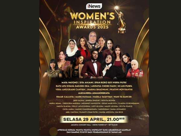 Jangan Lewatkan Malam Puncak Women's Inspiration Awards 2025 Malam Ini Pukul 21.00 WIB, Hanya di iNews Jangan Lewatkan Malam Puncak Women's Inspiration Awards 2025 Malam Ini Pukul 21.00 WIB, Hanya di iNews